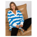 White and blue oversize striped sweater RUE PARIS