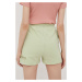 Bavlnené šortky Ellesse SGM14159-PINK, dámske, zelená farba, jednofarebné, vysoký pás
