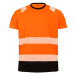 Result Unisex recyklované bezpečnostné tričko R502X Fluorescent Orange