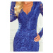 Dámské šaty model 15262386 královská modrá L - numoco