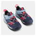 Detská nepremokavá turistická obuv Crossrock 28-34 modro-ružová