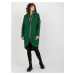 Women's Long Zippered Hoodie - Green
