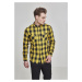 Plaid flannel shirt blk/honey