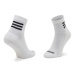 Adidas Súprava 3 párov vysokých ponožiek unisex Hc 3 Stripes Quarter HD2211 Biela