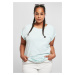 Women's T-shirt Melange Extended Shoulder Tee aqua melange