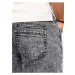 Tmavosivé pánske džínsové kraťasy Ombre Clothing