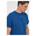 Bavlnené tričko United Colors of Benetton tmavomodrá farba, jednofarebné