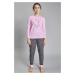 Dievčenské pyžamo Italian Fashion Antilia Ružovo-sivá