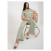 Mint two-piece casual set with trousers