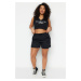 Trendyol Curve Black Thin Knitted Shorts