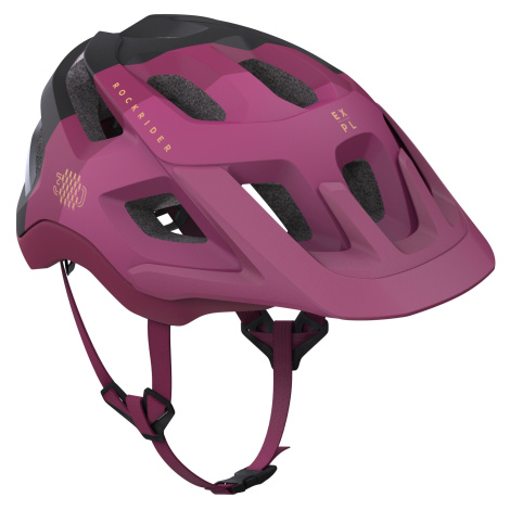 Cyklistická prilba na mtb st 500 modro-žltá ROCKRIDER