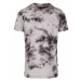 Urban Classics Tričko 'Black Tie Dye Tee'  čierna / biela