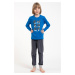 Chlapčenské pyžamo Italian Fashion Vojtěch - Energy Modro-sivá