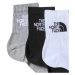 THE NORTH FACE Športové ponožky  sivá / čierna / biela