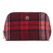 Tommy Hilfiger Kozmetická taštička Washbag Check AW0AW158570GZ Červená