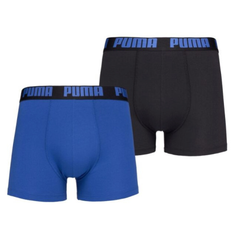 Puma BASIC BOXER 2P Pánske boxerky, modrá, veľkosť