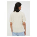 Bavlnené tričko American Vintage béžová farba, jednofarebné