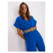Cobalt blue overall with 7/8 trousers