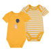 lupilu® Chlapčenské body pre bábätká BIO, 2 kusy (pruhy/žltá)