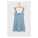 Dievčenské rifľové šaty GAP mini, áčkový strih