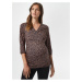 Hnedé vzorované tehotenské tričko Dorothy Perkins Maternity