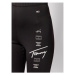 Tommy Jeans Športové kraťasy Logo Repeat Cycle DW0DW12057 Čierna Slim Fit