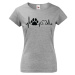 Dámske tričko pre psíčkarky Tep psíka - skvelý darček