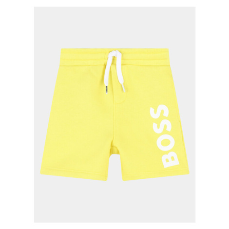 Boss Športové kraťasy J50580 S Žltá Regular Fit Hugo Boss