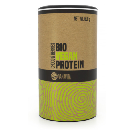 VanaVita BIO Vegan Protein 600 g čokoláda & bobule