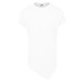 Asymmetrical long T-shirt white