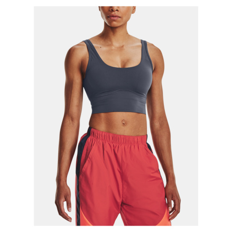 Under Armour Tank Top Meridian Fitted Crop Tank-GRY - Women