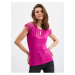 Orsay Dark pink Women's T-Shirt with Lace Detail - Women