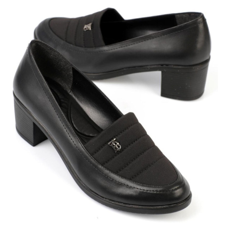 Capone Outfitters Capone Chunky Heel Black Women's Shoes
