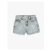 Koton Mini Denim Shorts Stone Printed Pocket Cotton