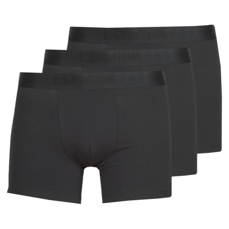 Levis  PRENIUM BRIEF PACK X3  Boxerky Čierna Levi´s