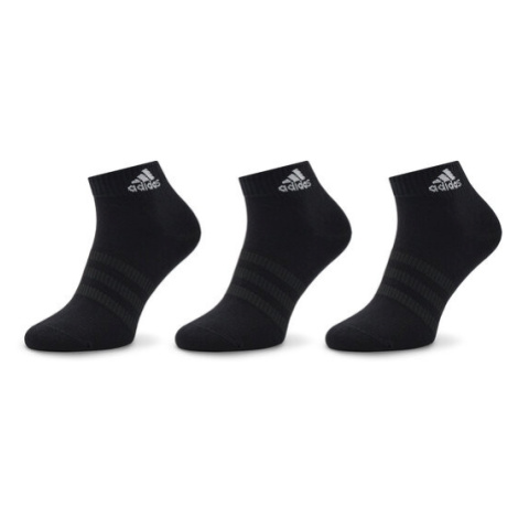 Adidas Súprava 3 párov kotníkových ponožiek unisex Thin and Light Ankle Socks 3 Pairs IC1282 Čie