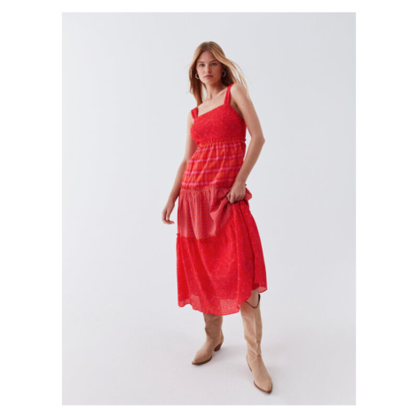Desigual Každodenné šaty Ely 23SWVW20 Červená Regular Fit