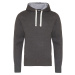 Just Hoods Pánska mikina s kapucňou JH100 Charcoal -Heather