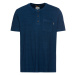 Tričko Camel Active Henley 1/2 Arm Blue