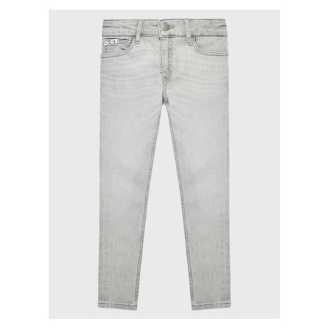 Calvin Klein Jeans Džínsy IG0IG01889 Sivá Skinny Fit