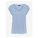 Light Blue Women's T-Shirt Pieces Kamala - Women
