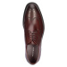 Pánska kožená derby obuv s plochými švami 95-M-506-3