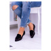 Lu Boo Black Loafers Iridescent Spikes Suede Spike