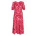 Threadbare Letné šaty  ružová / červená / biela