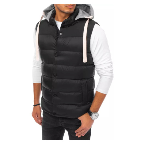 Black Dstreet Men's Hooded Vest