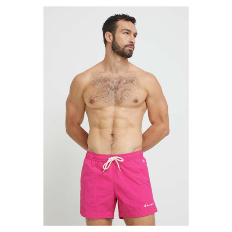 Plavkové šortky Champion ružová farba