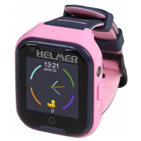 Helmer LK 4G růžové - dětské hodinky s GPS lokátorem, videohovorem