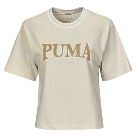 Puma  PUMA SQUAD GRAPHIC TEE  Tričká s krátkym rukávom Béžová