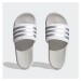 ADIDAS SPORTSWEAR Plážové / kúpacie topánky 'adilette'  strieborná / biela