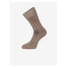 Šedo-hnedé ponožky z merino vlny ALPINE PRO Erate
